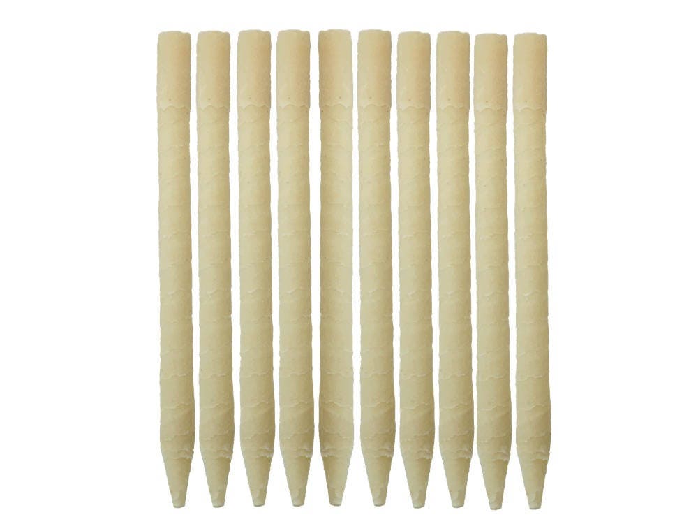 Ear Candles 10pk - Paraffin Wax Cones Cylinders for Ear Candling - Made in the USA