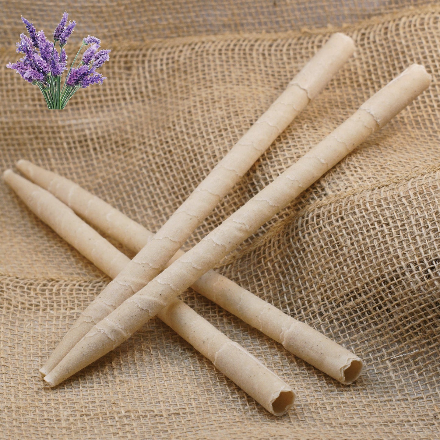 Ear Candles Infused with Lavender Essential Oils - Made in the USA