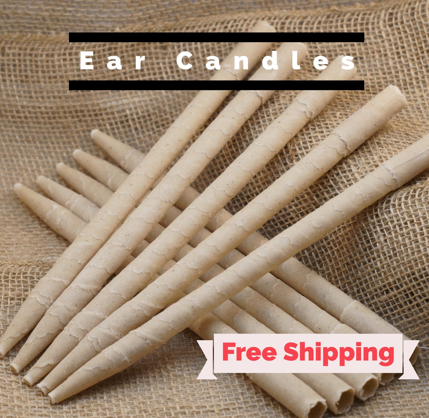 Ear Candles 10pk - Paraffin Wax Cones Cylinders for Ear Candling - Made in the USA